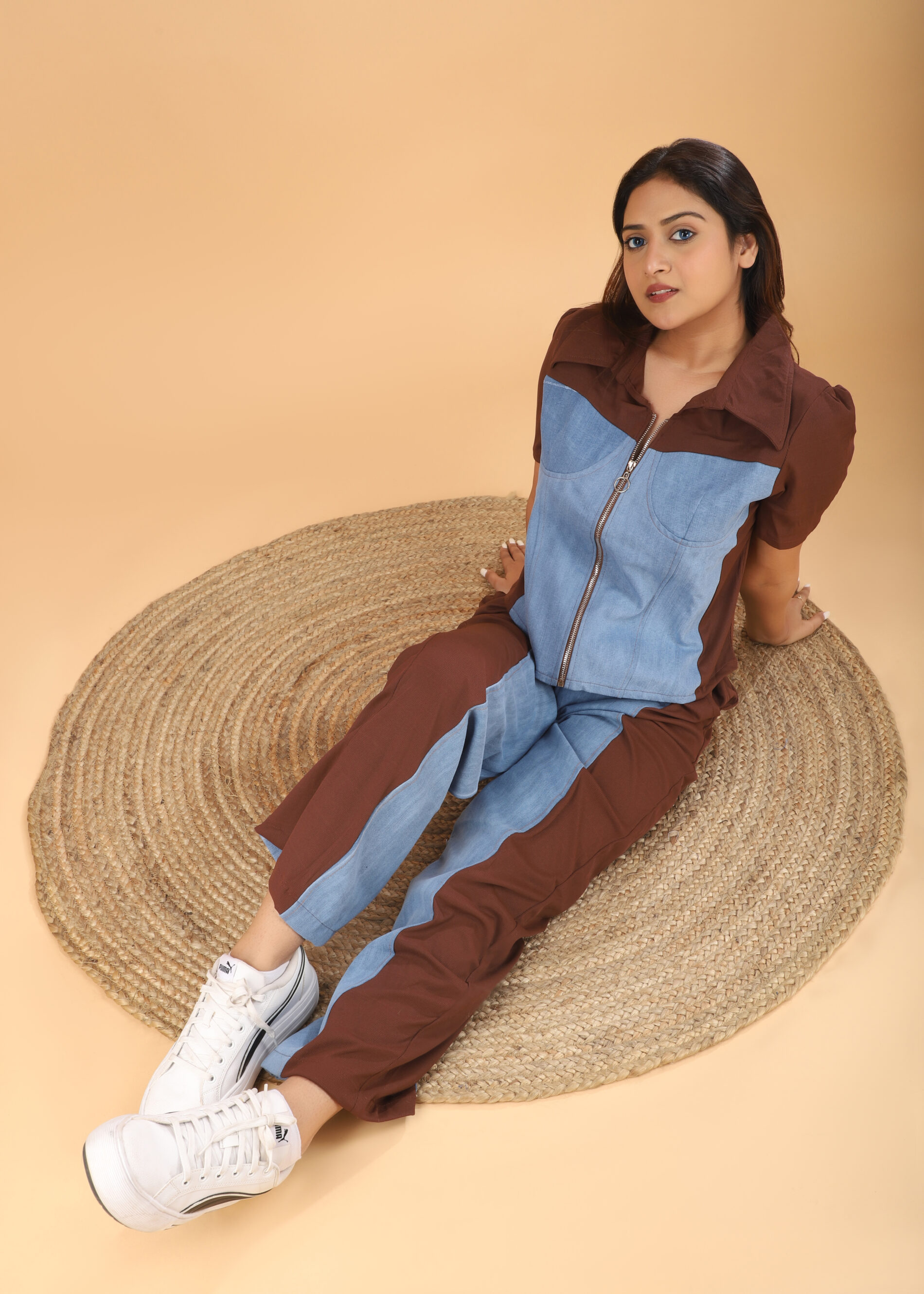 Denim Women Baggy Stylish Co-ord set